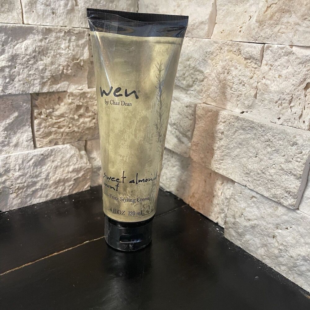 WEN By Chaz Dean Sweet Almond Mint Anti-Frizz Styling Creme 4 Oz NEW Sealed
